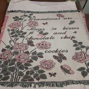 Vintage  beautiful throw  blanket